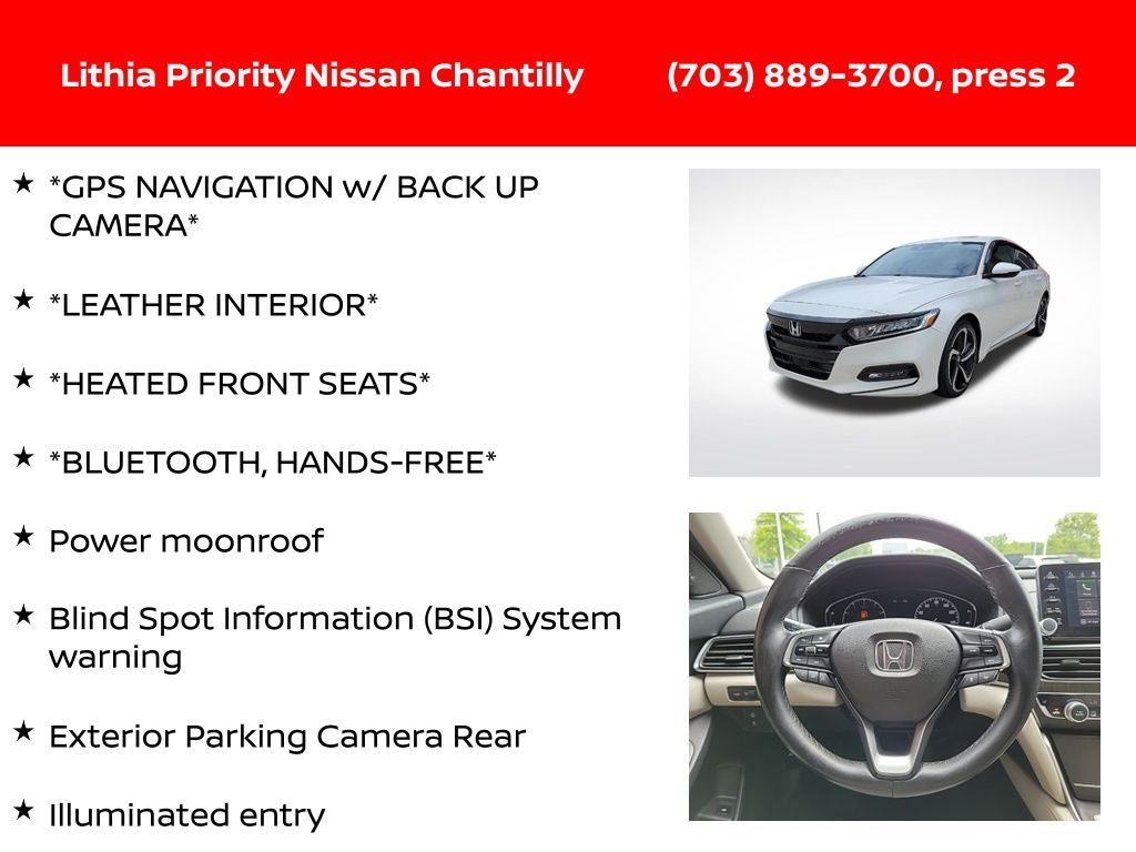 2018 Honda Accord EX-L 2.0T