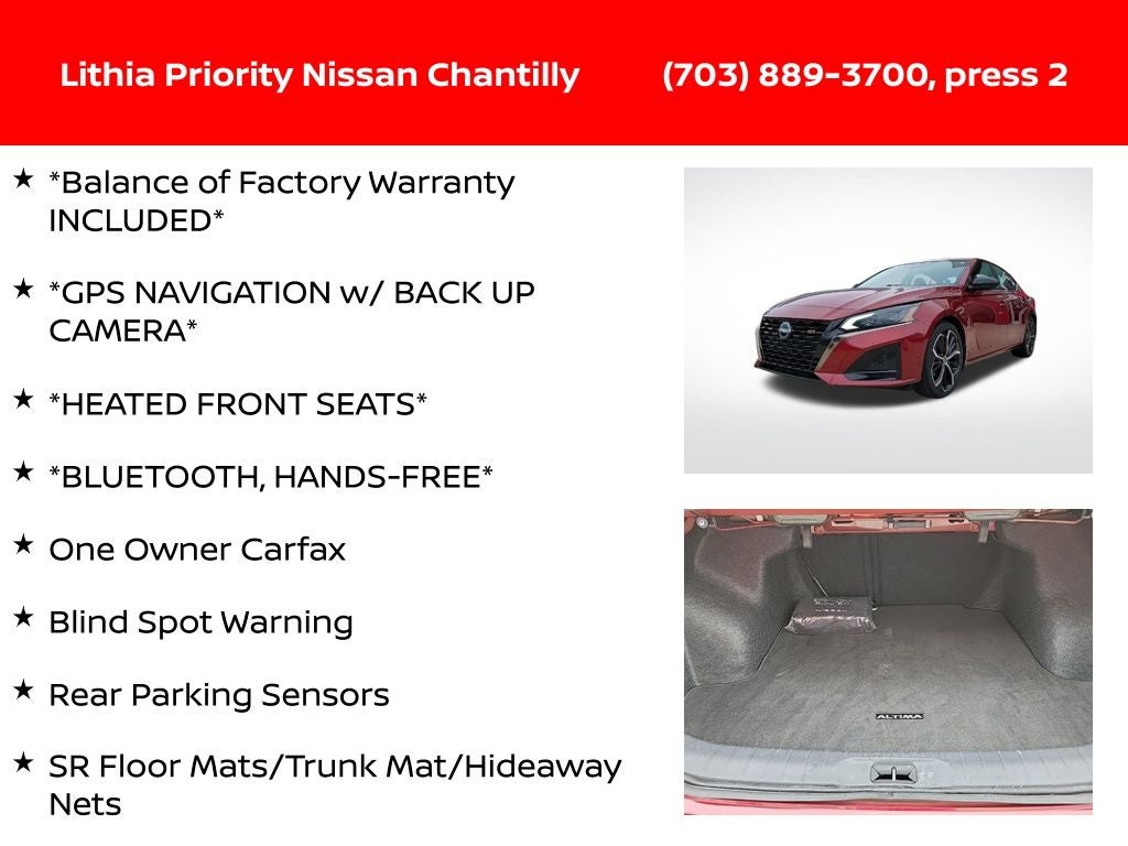 2024 Nissan Altima 2.5 SR
