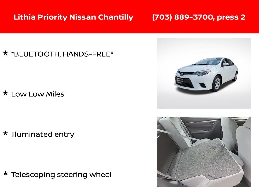 2016 Toyota Corolla L
