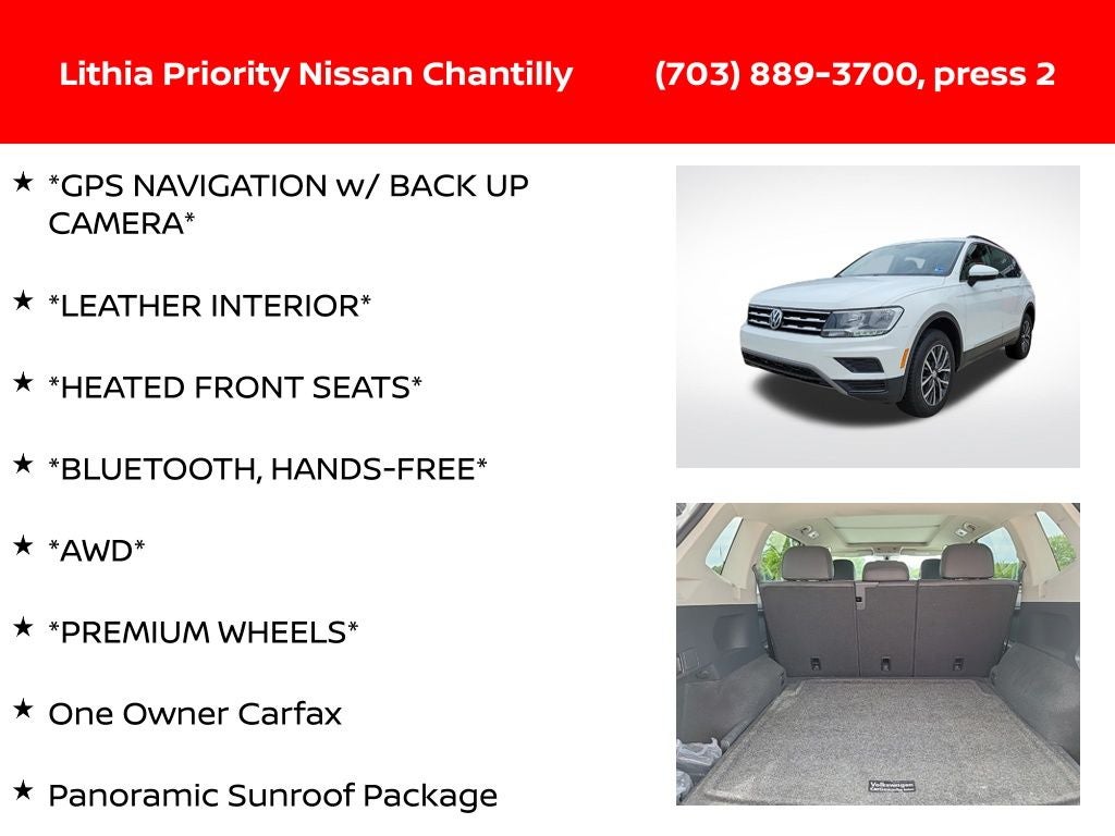 2020 Volkswagen Tiguan 2.0T SE 4Motion