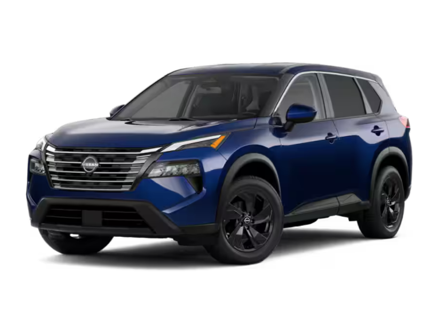 Profile view of the 2026 Nissan Rogue SV featuring 18-inch aluminum-alloy wheels