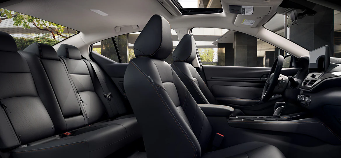 Interior design features of the 2026 Nissan Altima highlighting premium seats and styling