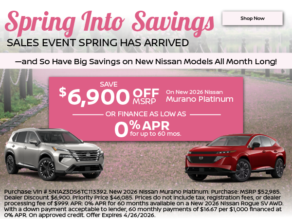 spring into savings event