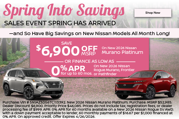 spring into savings event