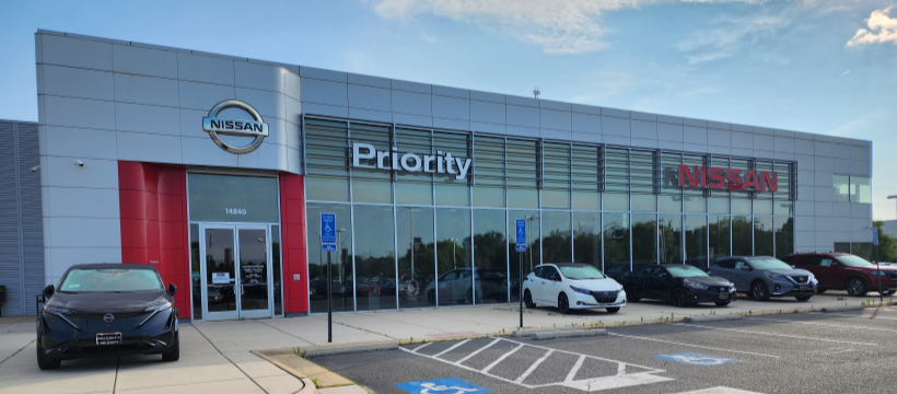 Priority Nissan Chantilly service center facility in Chantilly Virginia