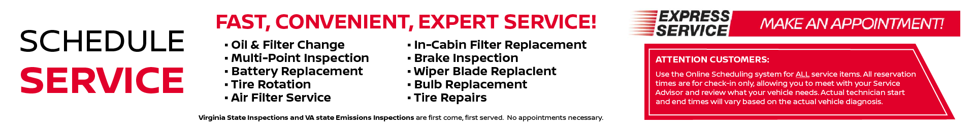 Nissan Express Service