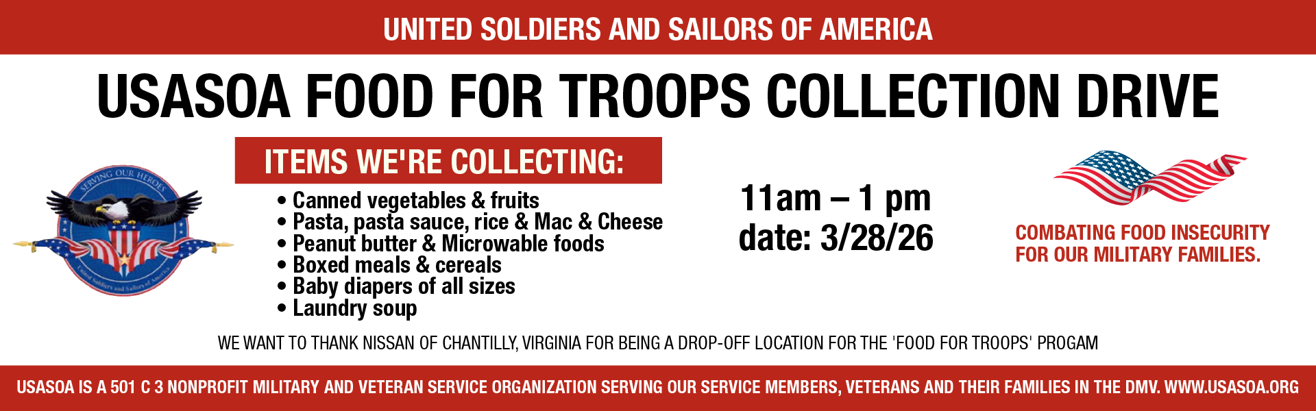 USASOA Food For Troops